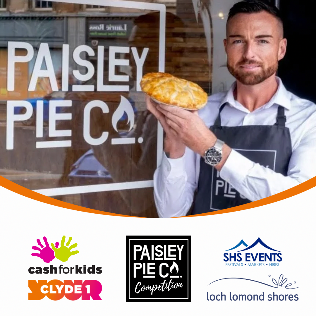 The Paisley Pie Co. Spicy Pie Eating Competition on Sunday 7th Sept - for Clyde 1's Cash For Kids The Paisley Pie Co. Spicy Pie Eating Competition on Sunday 7th Sept - for Clyde 1's Cash For Kids