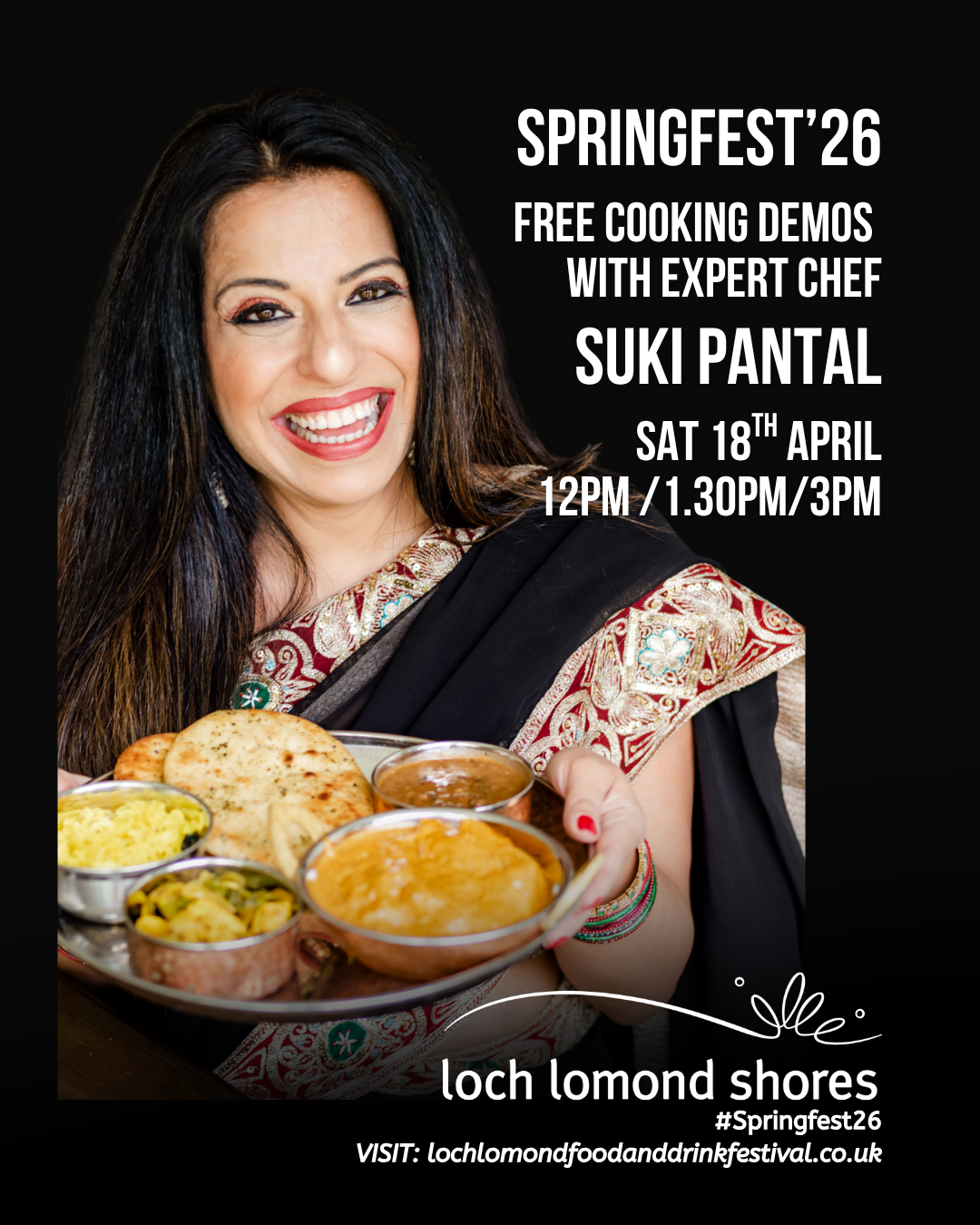 Cooking Demos with Suki Pantal at Springfest 26 - Sat 18th April