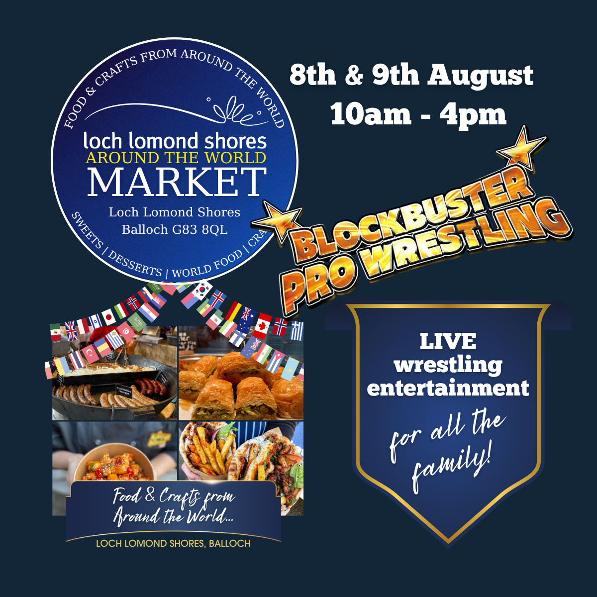 The Around the World Market returns to Loch Lomond Shores this August