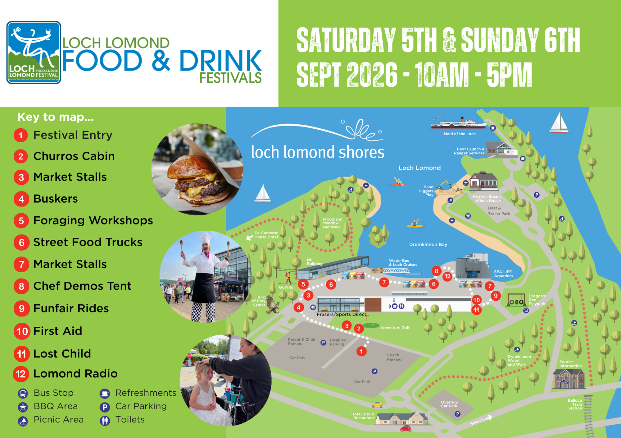 Loch Lomond Food and Drink Festival 2026 Map Key Loch Lomond Food and Drink Festival 2026 Map Key